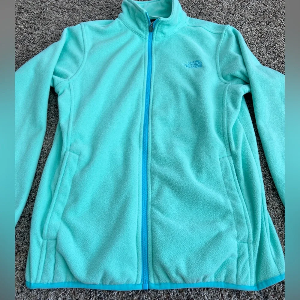 The North Face turquoise blue